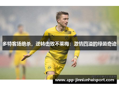 多特客场绝杀，逆转击败不莱梅：激情四溢的绿茵奇迹